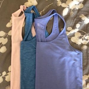 Set of 3 GapFit Breathe racerback tanks